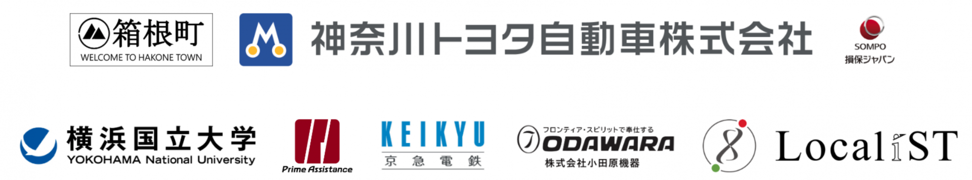 「ハコモビ」実証実験参画団体